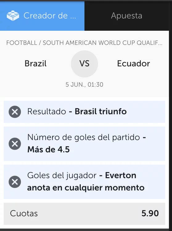 Creador de apuestas de betsafe