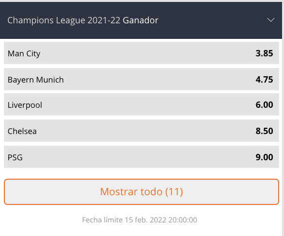 apuestas de futbol campeon betsson