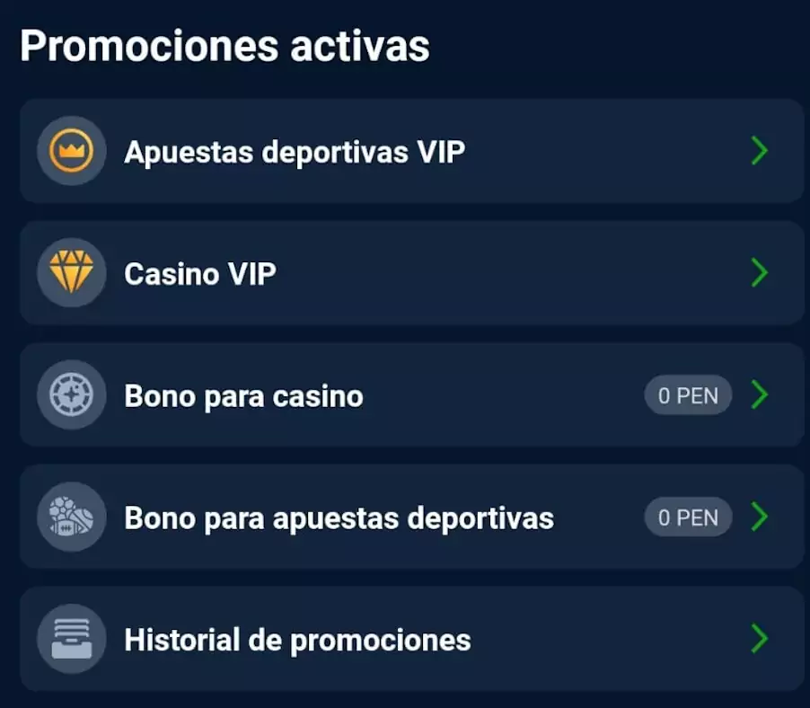promociones en 1xbet app