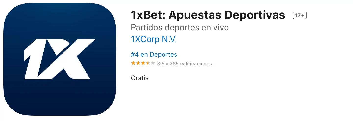 1xbet app peru appstore