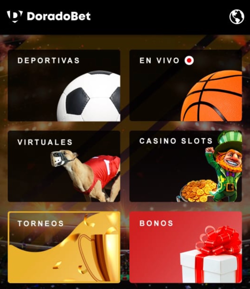 doradobet app Perú pantalla principal