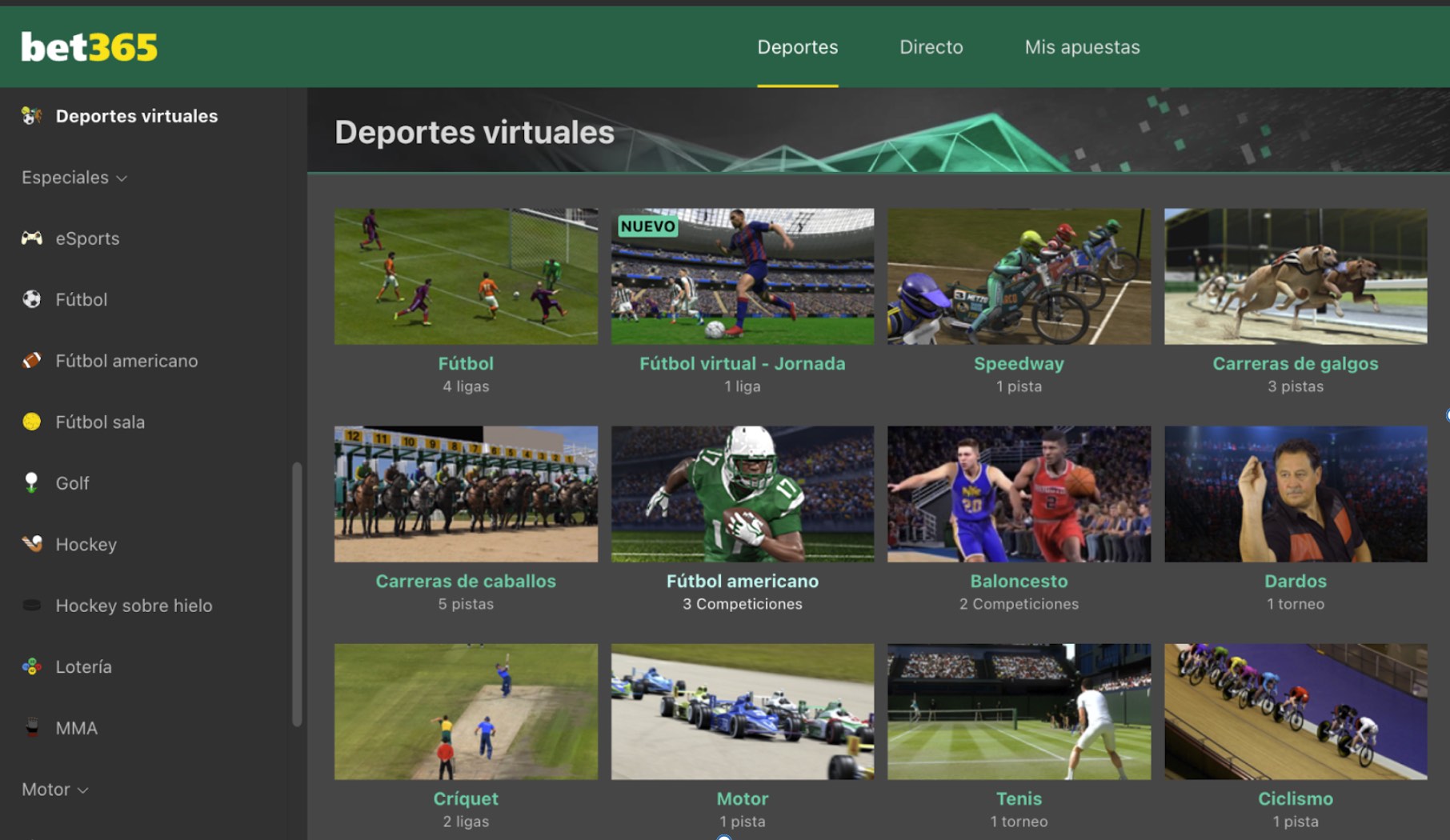 Apuestas en Deportes Virtuales