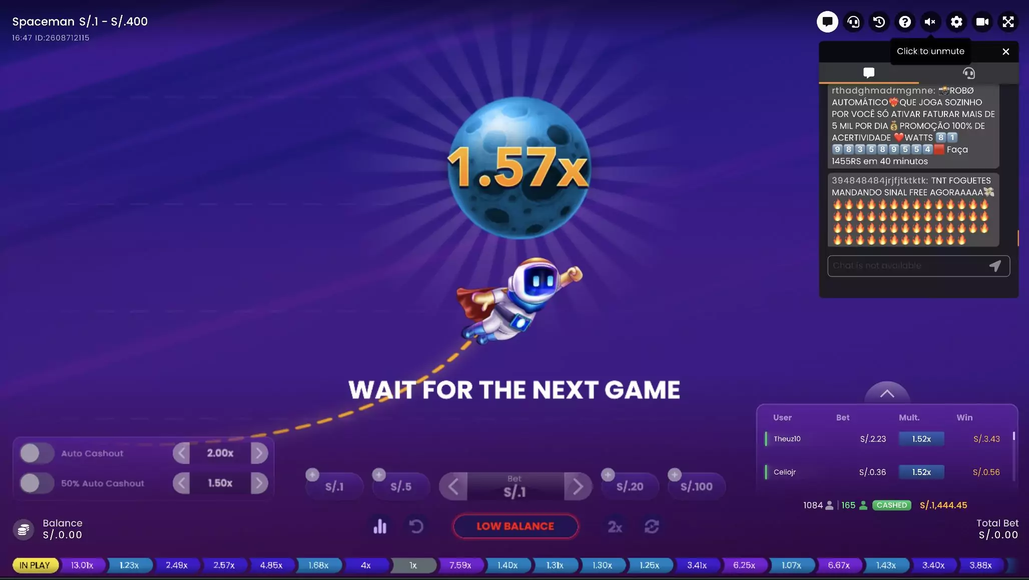 juego de crash spaceman en 1xbet