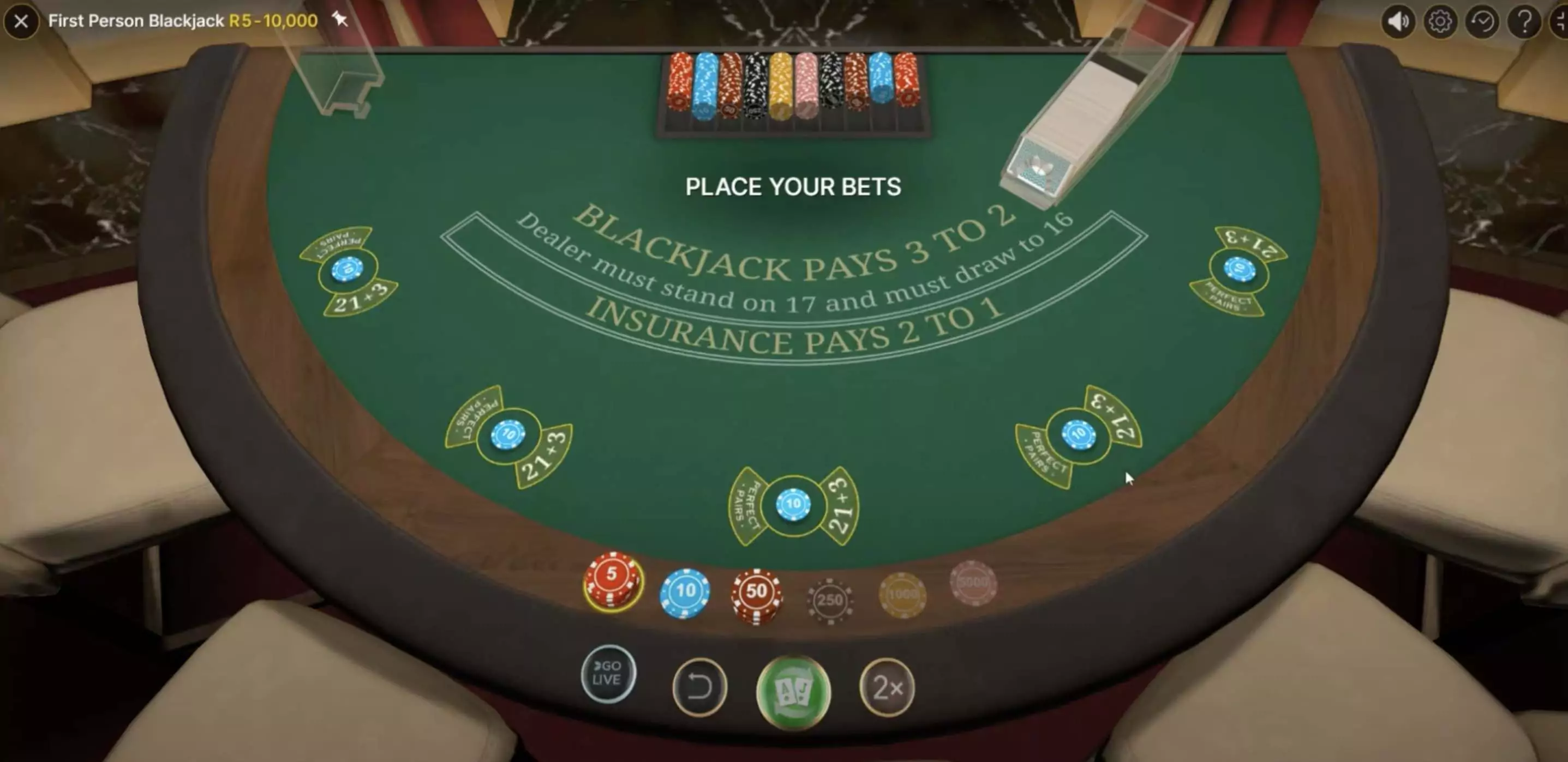 apuestas en black jack online