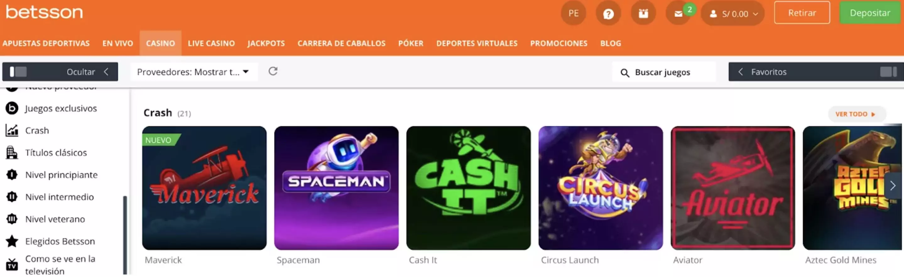 crash casino en betsson