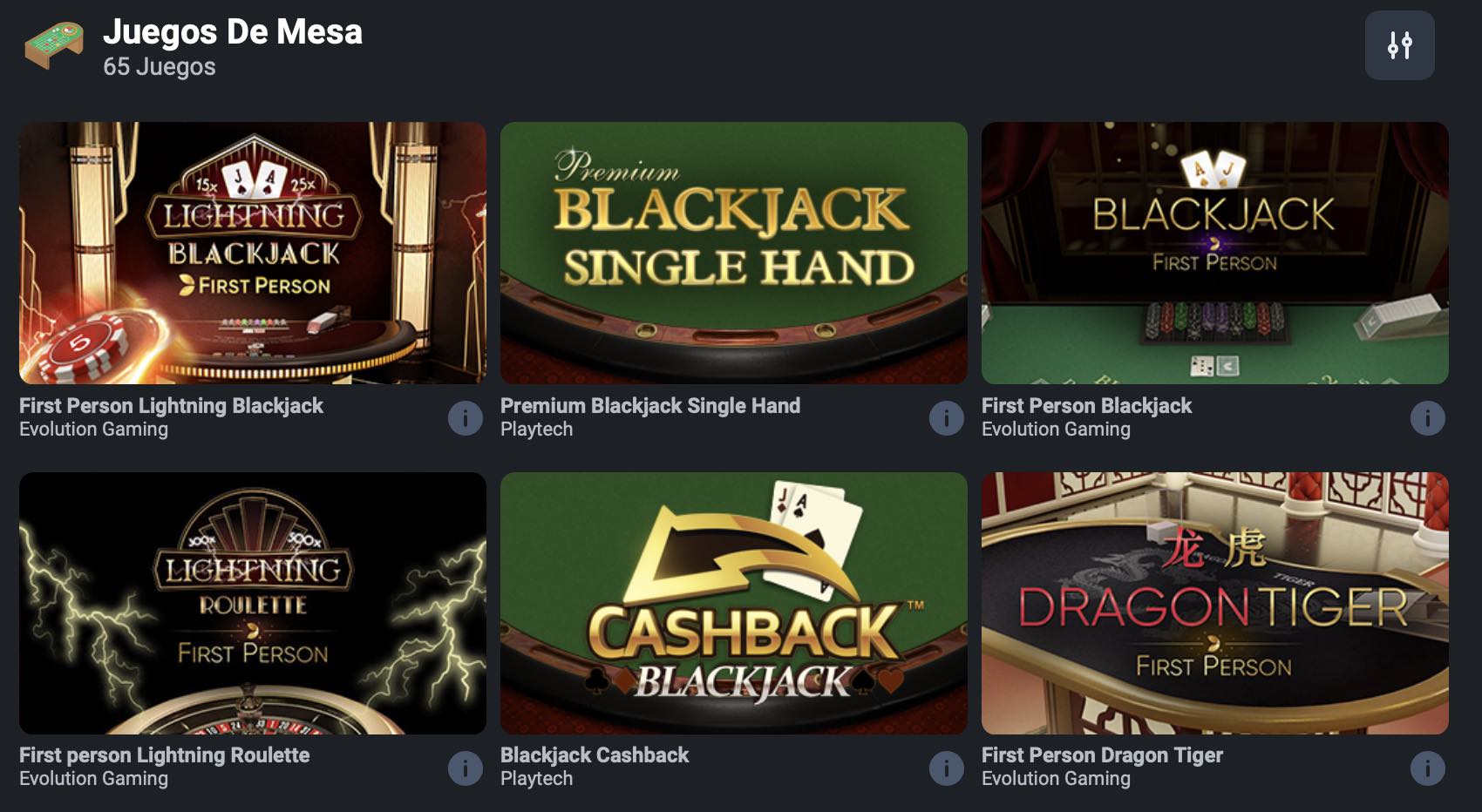 juegos de blackjack en betano