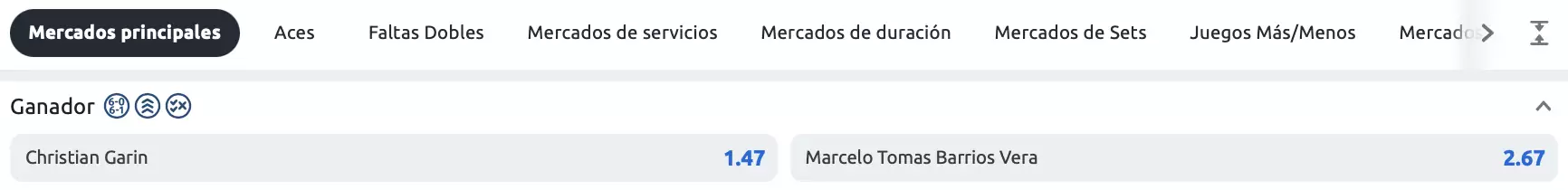 apuestas a ganador en betano chile open