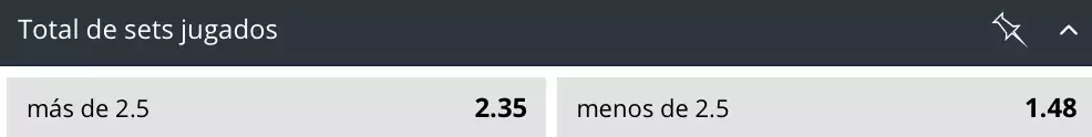 total de sets en betsson chile open
