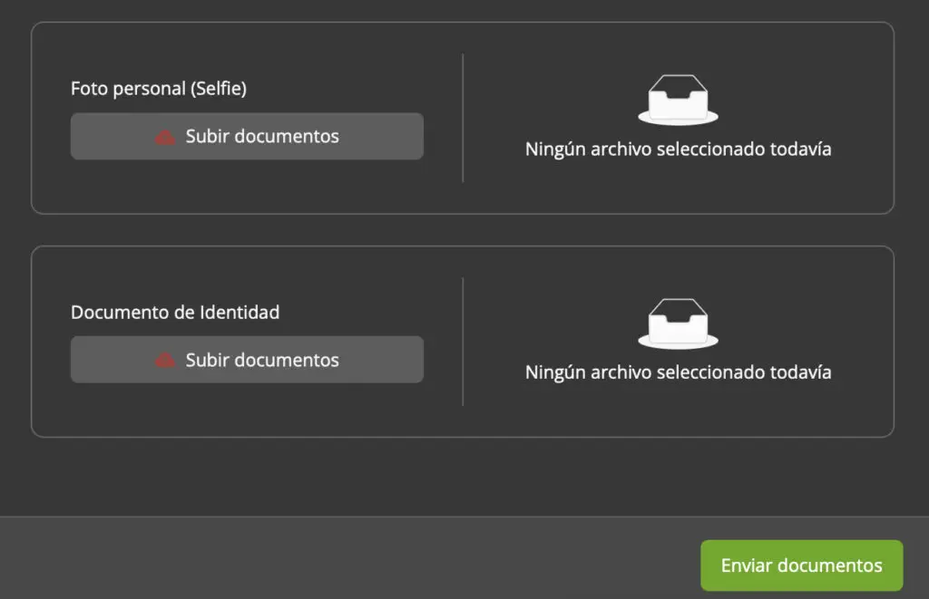 carga de documentos en solbet