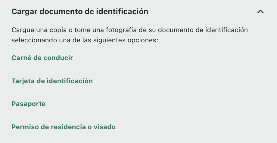 documentos para verificar cuenta en bet365