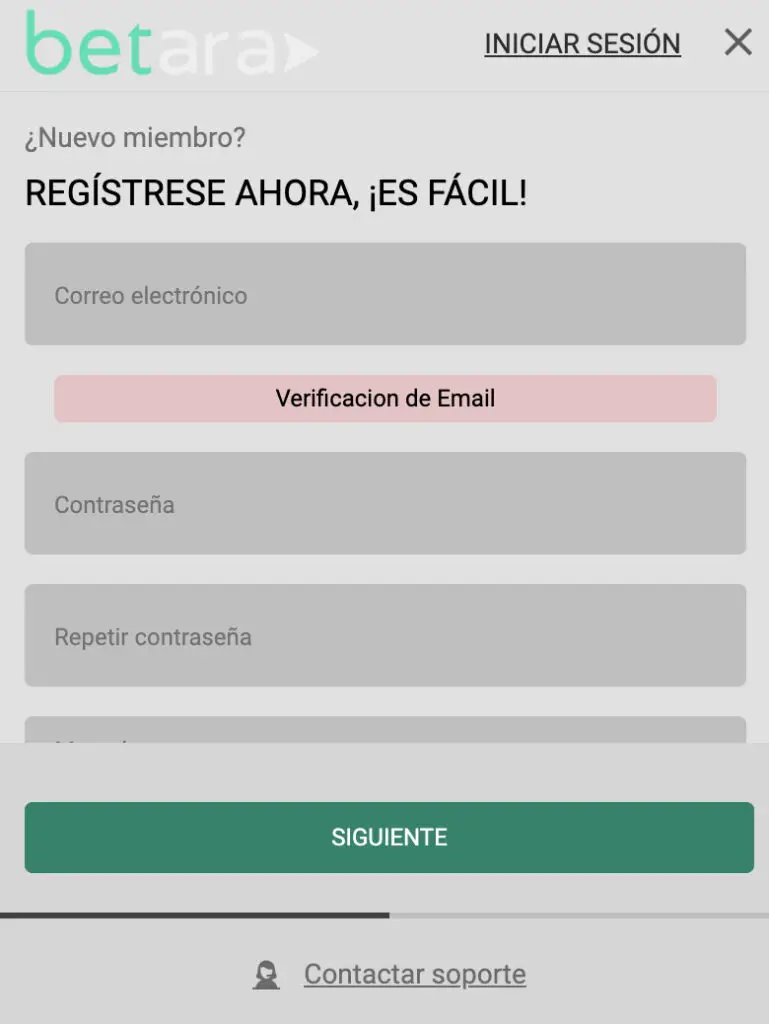 registro en betara