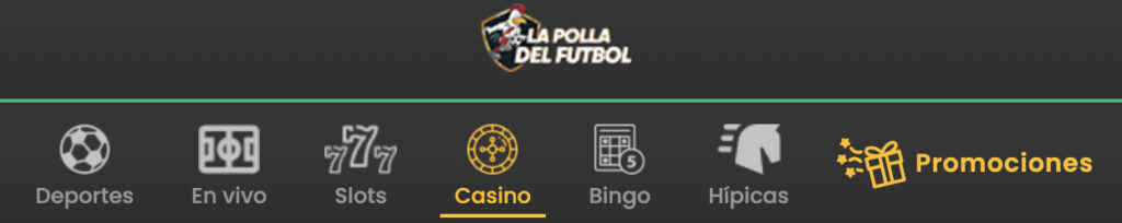 seccion de casino en la polla del futbol