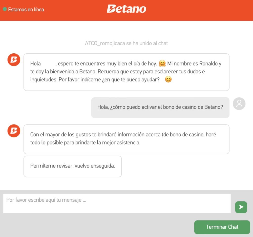 chat en vivo betano