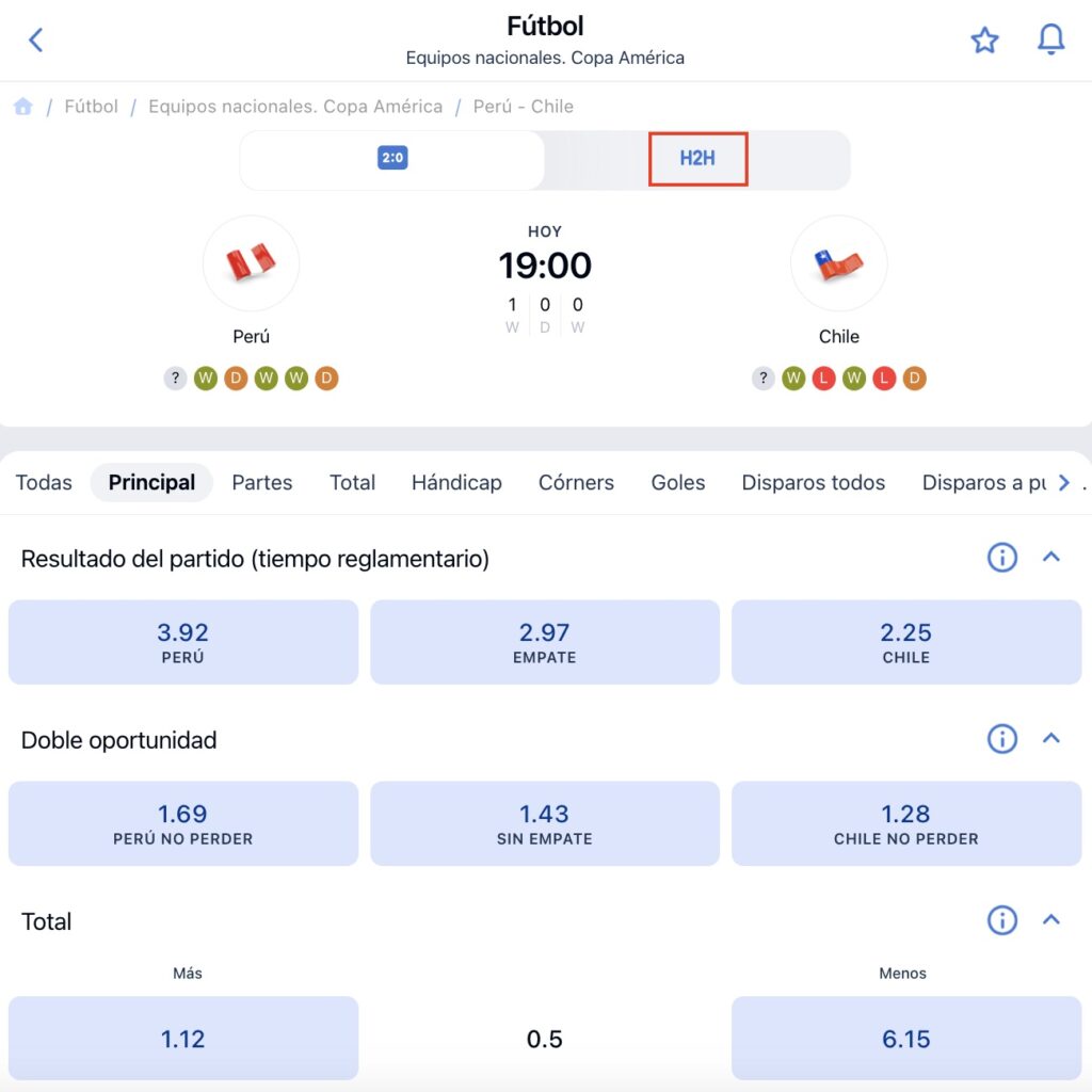 estadisticas deportivas en jugabet peru