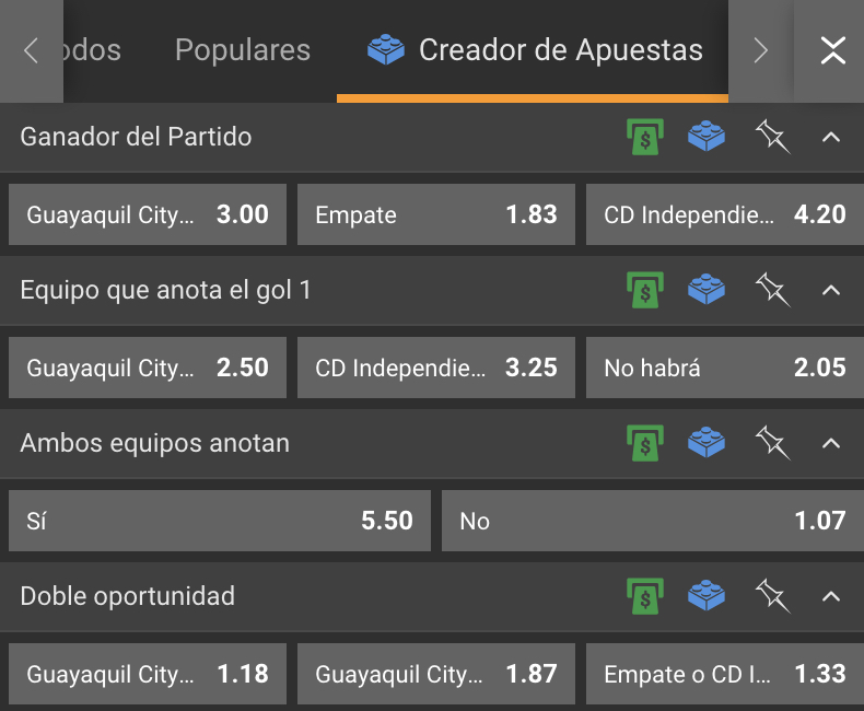 creador de apuestas en inkabet