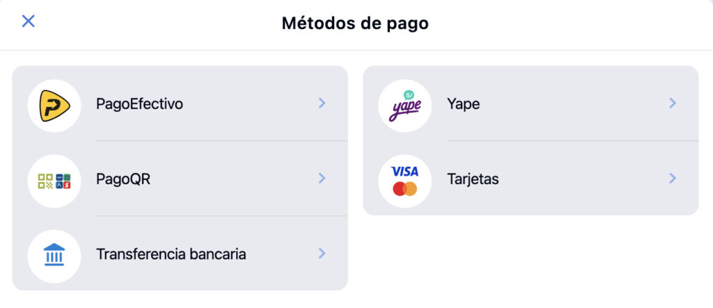 metodos de deposito en jugabet