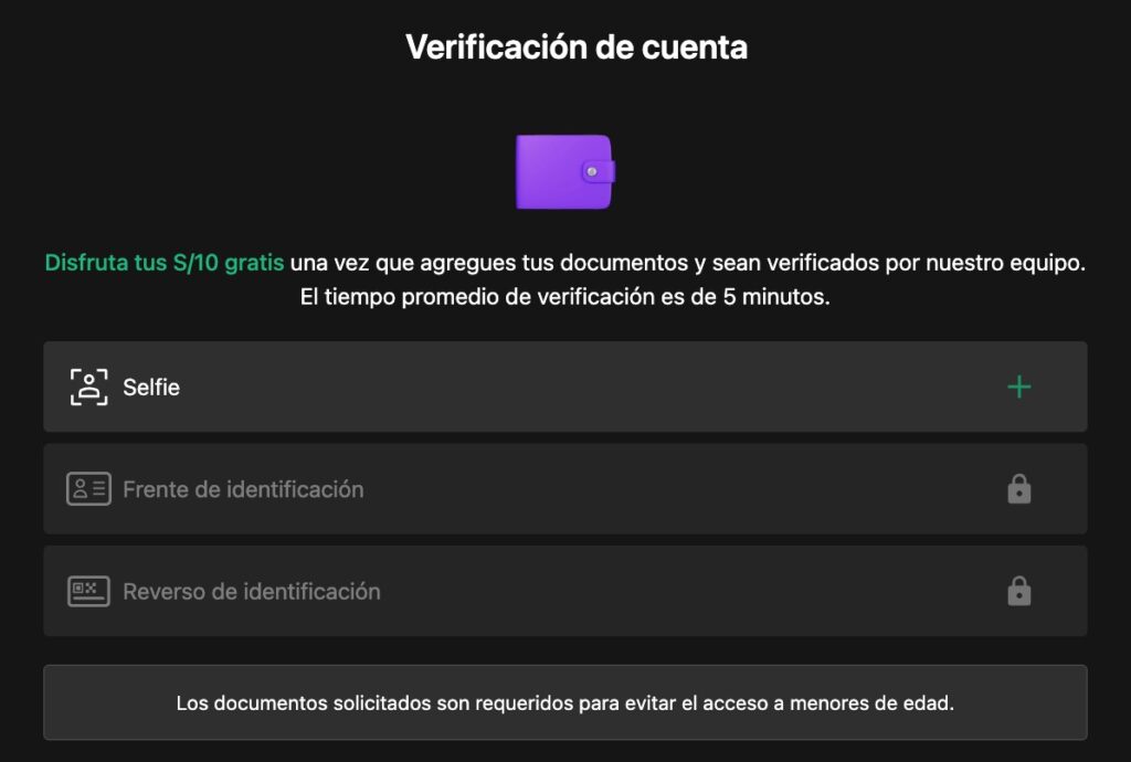 verificacion cuenta