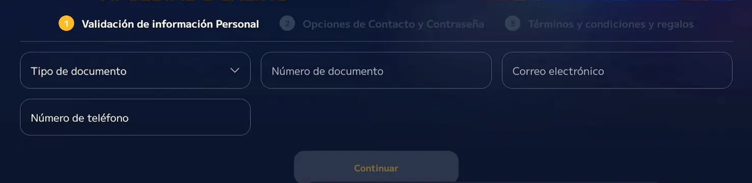 creando cuenta en playzonbet