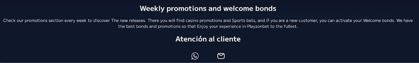 informacion de contacto de playzonbet