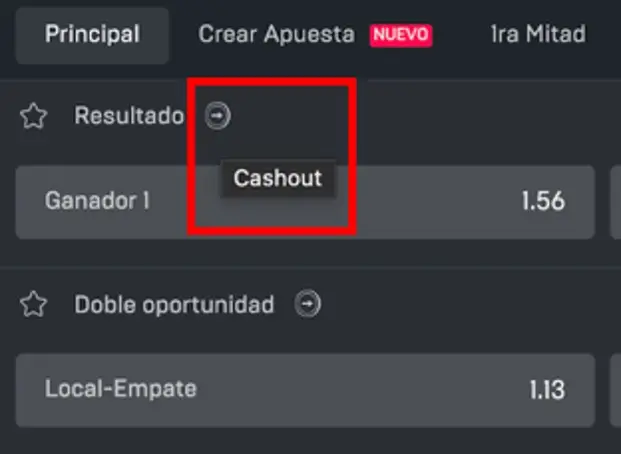 identificando mercados con cashout en tinbet
