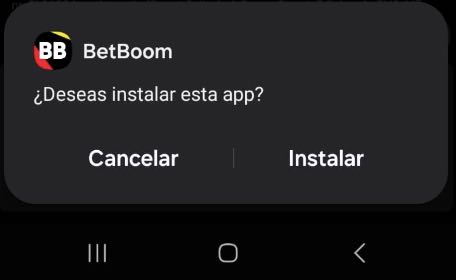 selecciona instalar en betboom