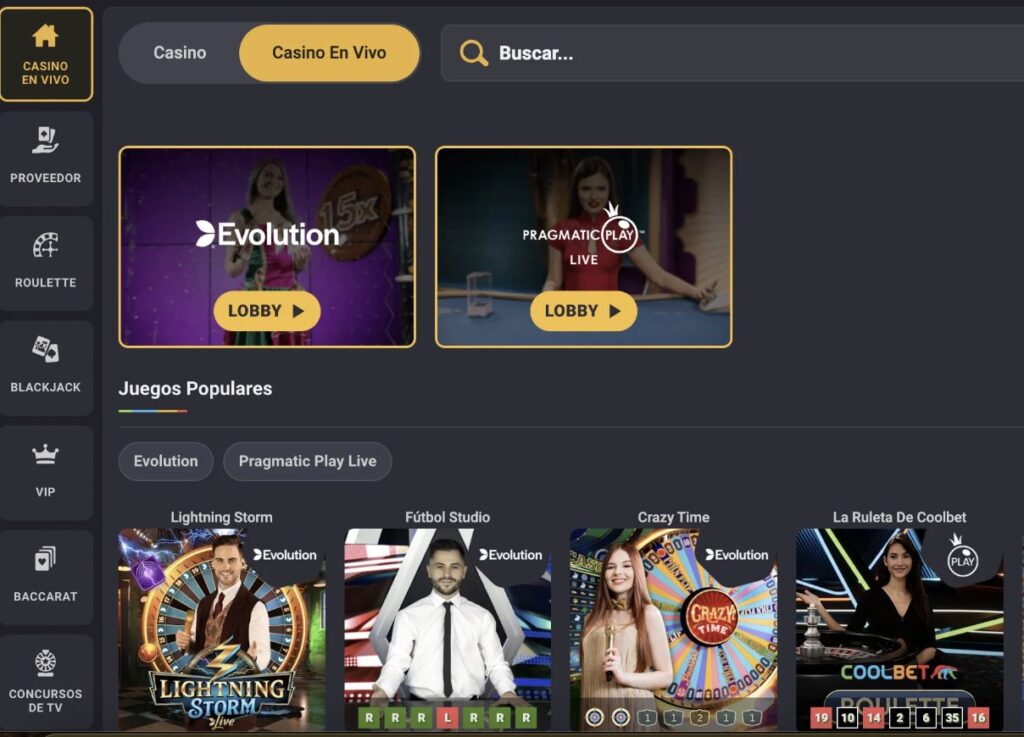 casino en vivo de coolbet peru