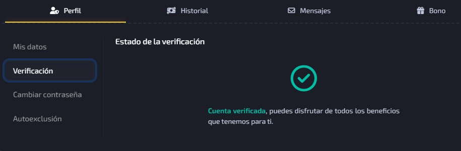 verificacion completa en juego en linea