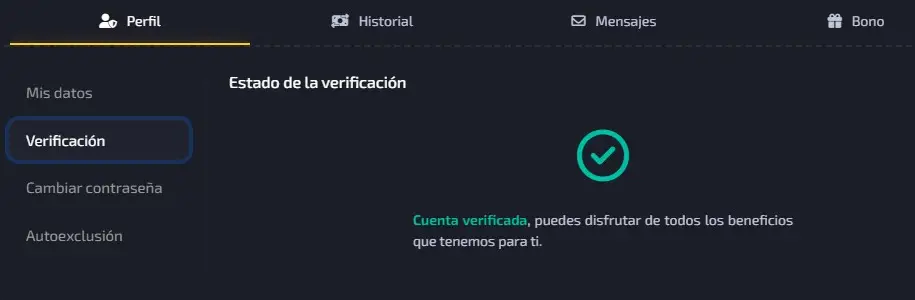 verificacion completa en juego en linea