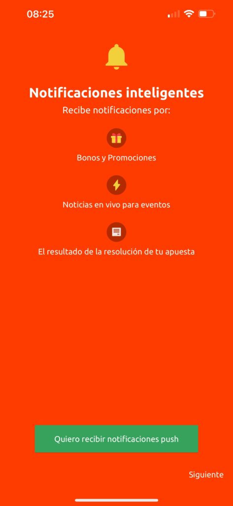 notificaciones personalizadas en betano
