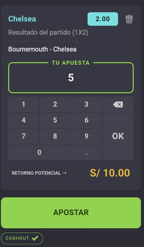 probando el cashout de coolbet peru