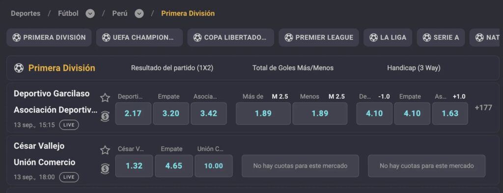 realizando apuestas deportivas en coolbet peru