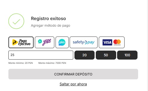 registro exitoso en timberazo