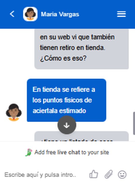 chat en vivo de aciertala