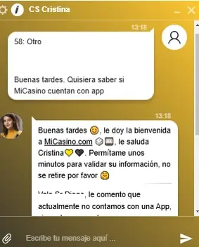 chat en mi casino