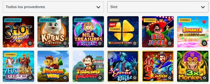 tragamonedas en mi casino