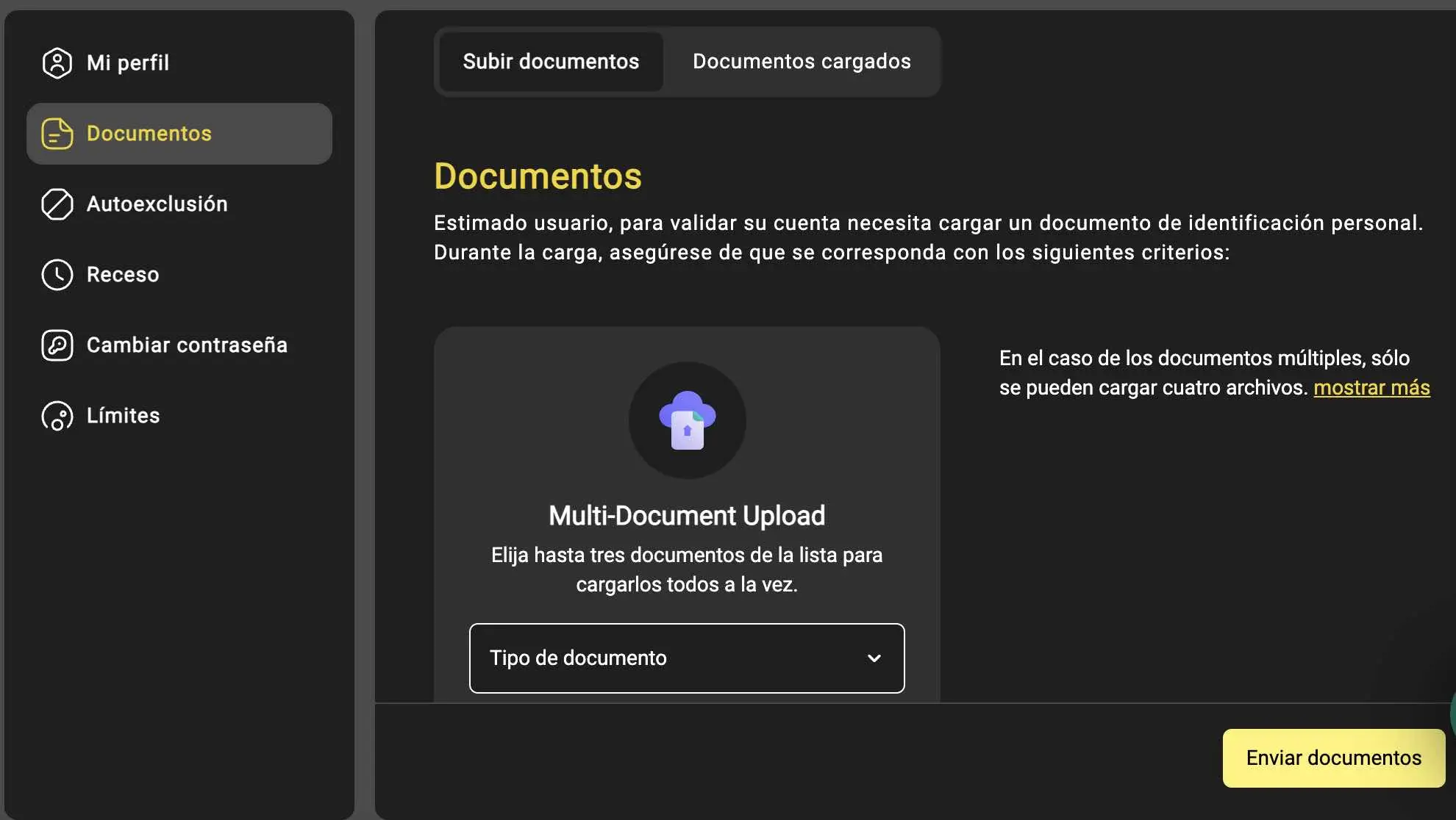verificacion cuenta tioricobet