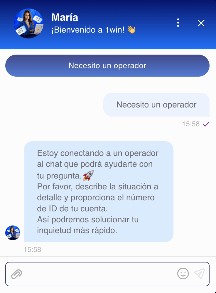 atencion al cliente de 1win