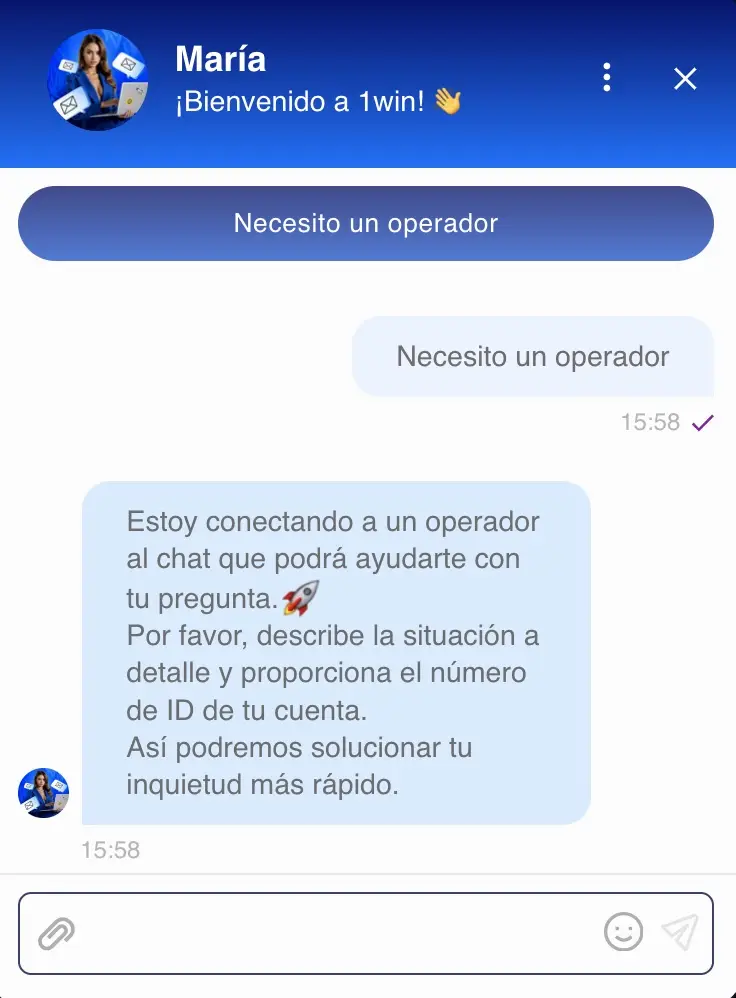atencion al cliente de 1win