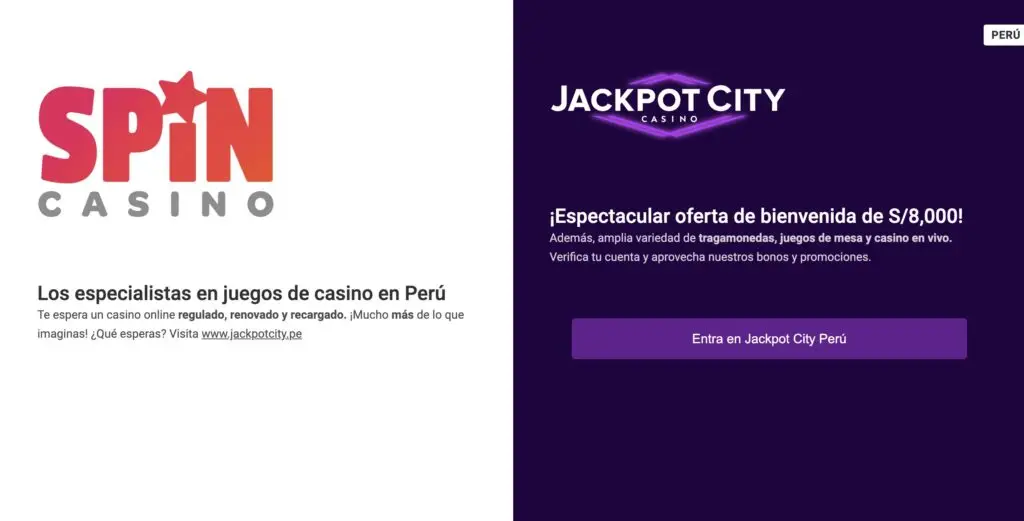 comunicado de spin casino en peru