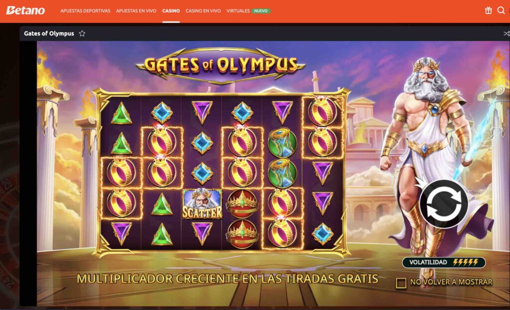 gates of olympus en betano casino