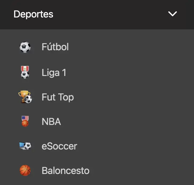 ligas y deportes principales en bet4