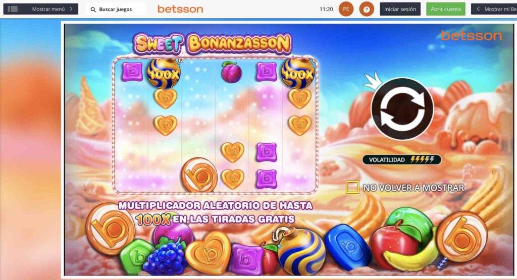 sweet bonanzasson en betsson casino