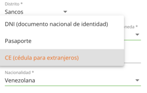 opciones de documentos de identidad en betsson