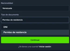 registro con carnet de extranjeria stake