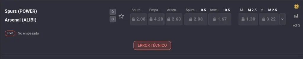 streaming con errores tecnicos