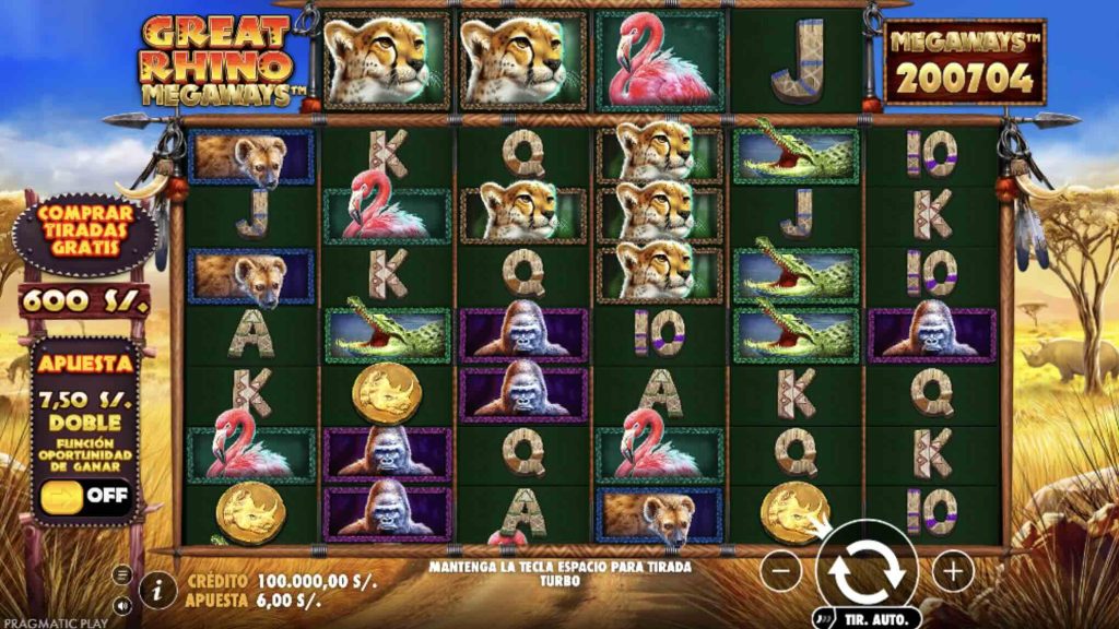 great rhino megaways