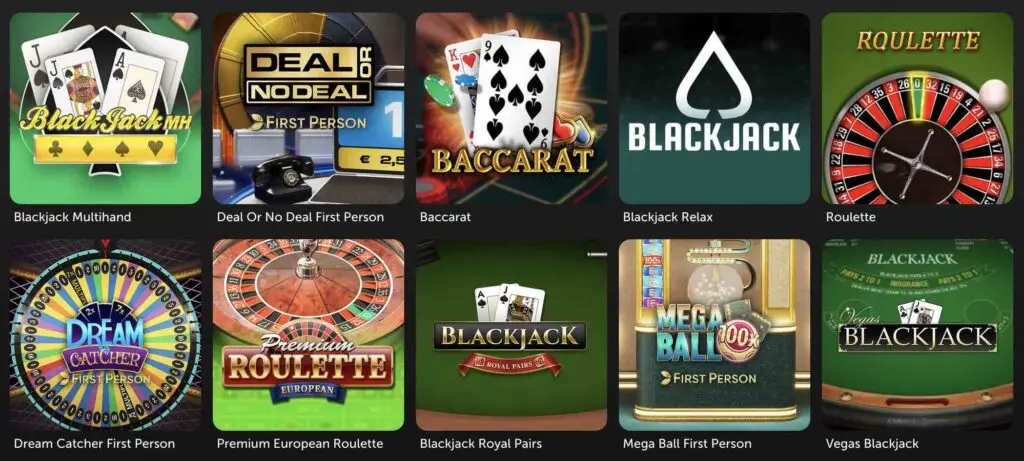 juegos de mesa en betsafe casino
