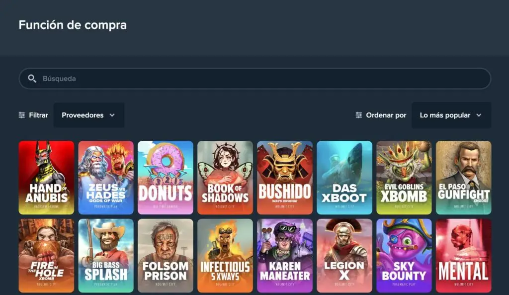 slots con funcion de compra en stake casino