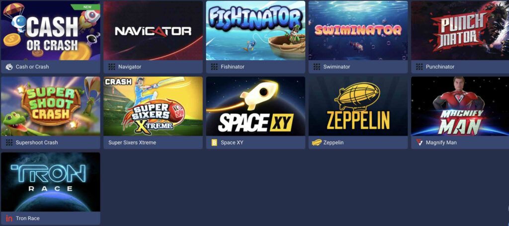 juegos de crash en 1xbet casino