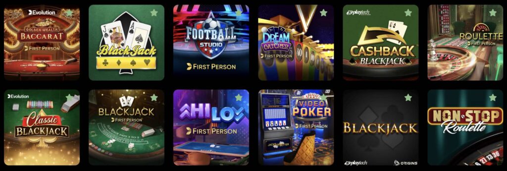 juegos de mesa en doradobet casino
